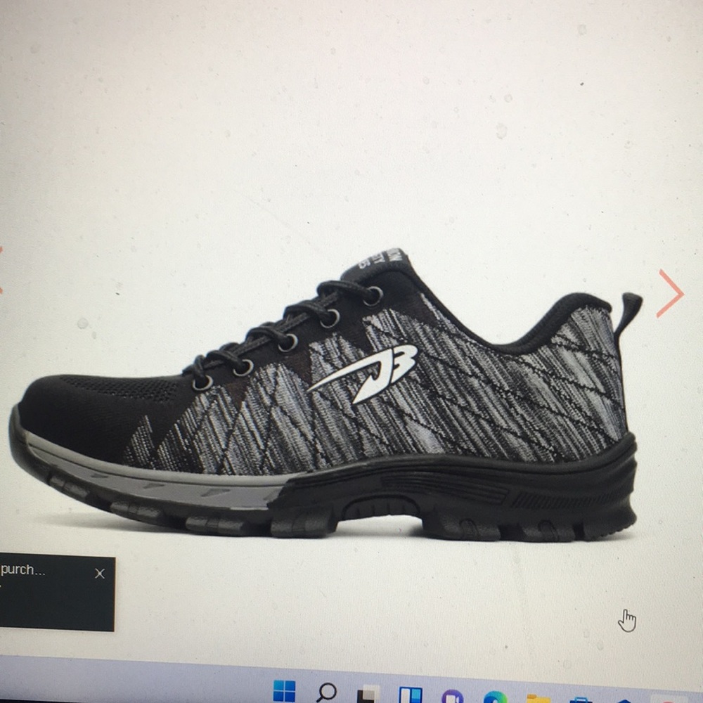 Indestructible AirWalk Grey Steel Toe 11.5-12